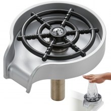 VEVOR Enjuagadora de Vidrio Automática Enjuagadora de Vidrio para Fregadero de Cocina ABS con 10 Chorros de Agua Lavadora de Vidrio con Rotación de 360° Accesorio de Utensilios de Enjuague Rápido