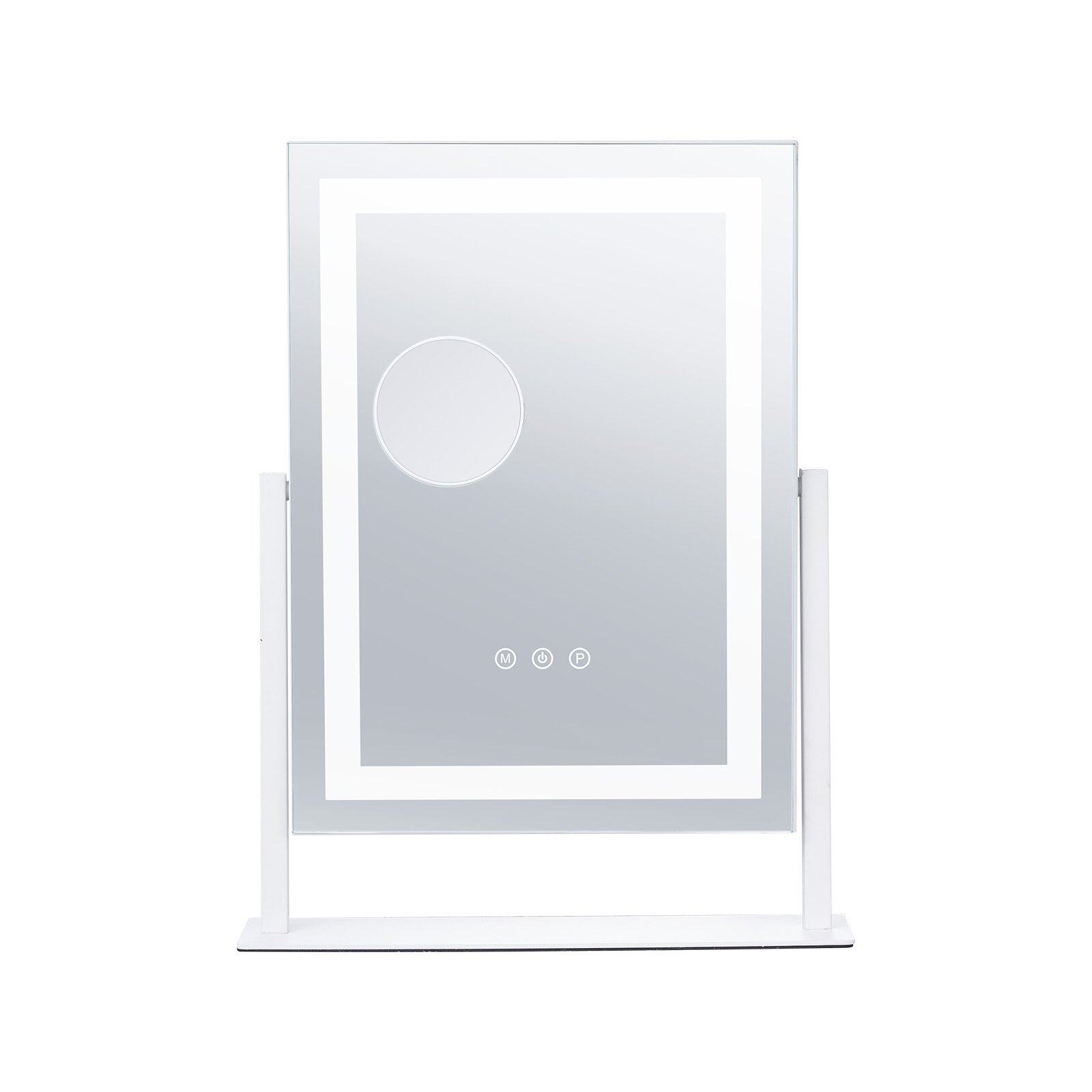 VEVOR Espejo de Maquillaje Iluminado 3 Colores con Aumento 5X 364 x 84 x 475 mm