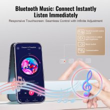 VEVOR Espejo de Maquillaje Iluminado 3 Colores con Bluetooth 800 x 120 x 572 mm