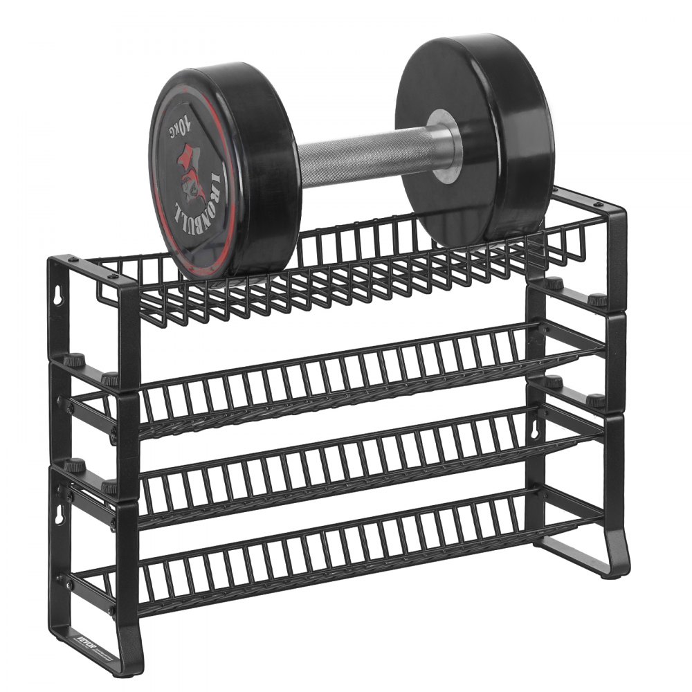 VEVOR Removable Spice Rack, 4-Tier Spice Holder Organizer, Stackable Spice Stand (401 x 116 x 271 mm), Kitchen Storage for Countertop, Kitchen Pantry, Pantry, Black