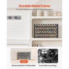 VEVOR Organizador de Especias para Gabinete de Cocina 463 x 118 x 282 mm Negro
