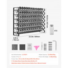 VEVOR Organizador de Especias para Gabinete Cocina 591 x 118 x 407 mm 6 Niveles