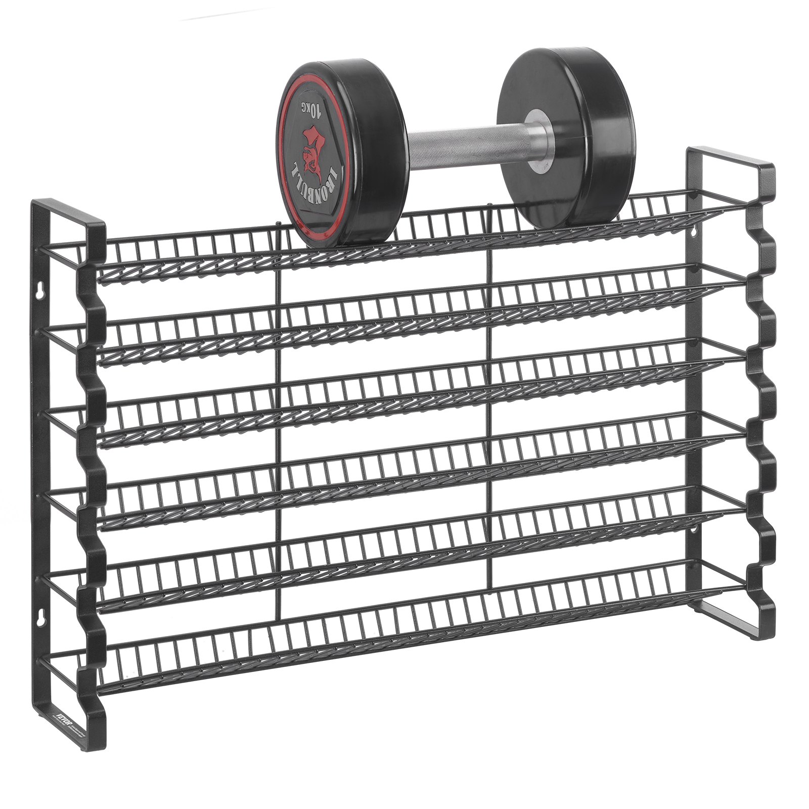 VEVOR Organizador de Especias para Armario, con 72 Tarros Vacíos, Tapas, Etiquetas y Embudo, Juego Completo, para Encimera, Cocina, Despensa y Armario, 591 x 118 x 407 mm, 6 Niveles, Carga 10 kg