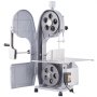 VEVOR Commercial Electric Meat Band Saw Bone Cutter, 1100W Tabletop Bone Saw, 49 x 38 cm Workbench, Frozen Meat Cutter, Cutting Thickness 0.4-20.1 cm for Ribs, Pork