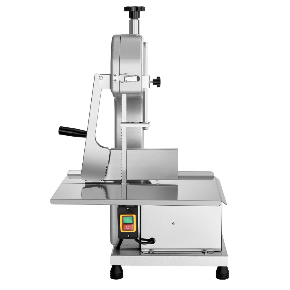 VEVOR Commercial Electric Meat Band Saw Bone Cutter, 650W Tabletop Bone Saw, 315 x 460 mm Workbench, Frozen Meat Cutter for Pork and Beef, Silver