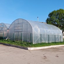 VEVOR Láminas de plástico para invernadero, 12 x 50 pies, película transparente para invernadero de 6 mil de espesor, película de polietileno resistente a los rayos UV por 4 años, para jardinería, agr