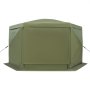 VEVOR Pop up Gazebo Screen Tent, 3x3 m Large 6-Sided Camping Canopy Tent with Removable Top & Carry Bag, Quick-Set & Bite-Proof, Screen House Sun Shelter for 6-8 Persons Backyard Patio, Green