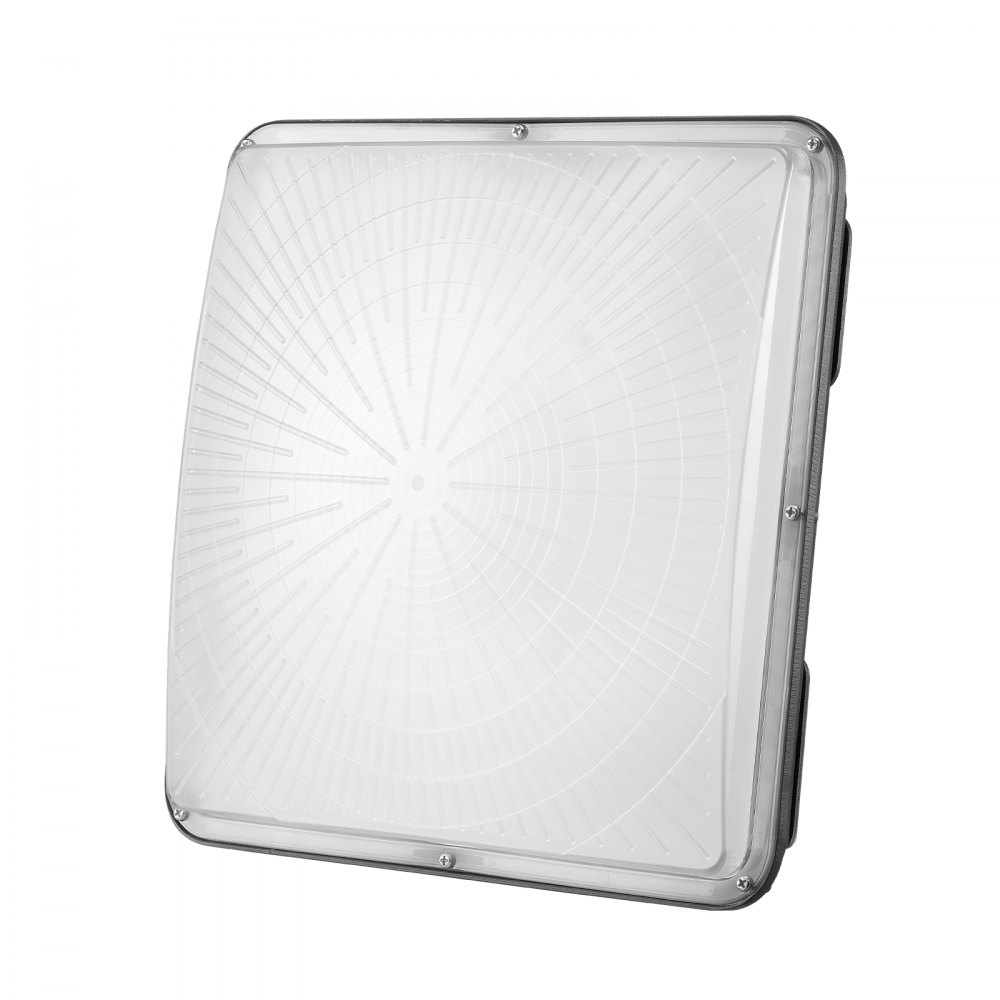 VEVOR Luces LED para Taller 4 Piezas Luces de Techo para Garaje 150 W 16500 lm 5000 K 31,5x31,5 cm Montaje en Superficie Iluminación de Techo IP65 para Gasolinera, Almacén, Fábrica Industrial, Tienda