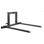 VEVOR 3 Point Hitch Pallet Forks, 680 kg Clamp on Pallet Forks, 128 cm Total Length Heavy-Duty Tractor Fork with 73.5-117 cm Adjustable Fork Width, Quick Hitch Attachments for Category 1 Tractors