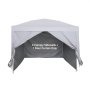 VEVOR Paredes Laterales para Carpa de 3 x 3 m, Impermeables y con Protección Solar, Paneles para Carpas con 1 de Puerta con Cremallera, para Eventos al Aire Libre, Solo 4 Paredes Laterales, Blanco