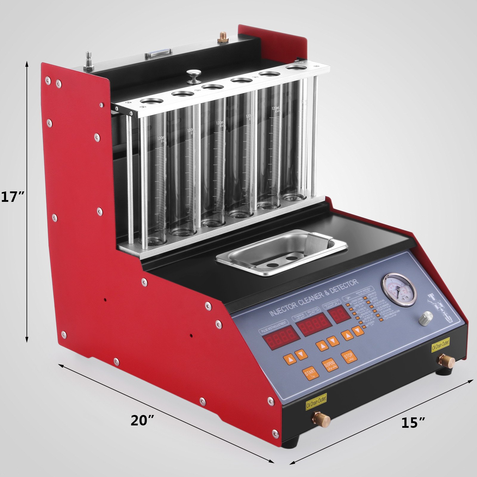 Tq-6 Limpiador De Inyectores Injector Cleaner English Panel Led Display Gasolina