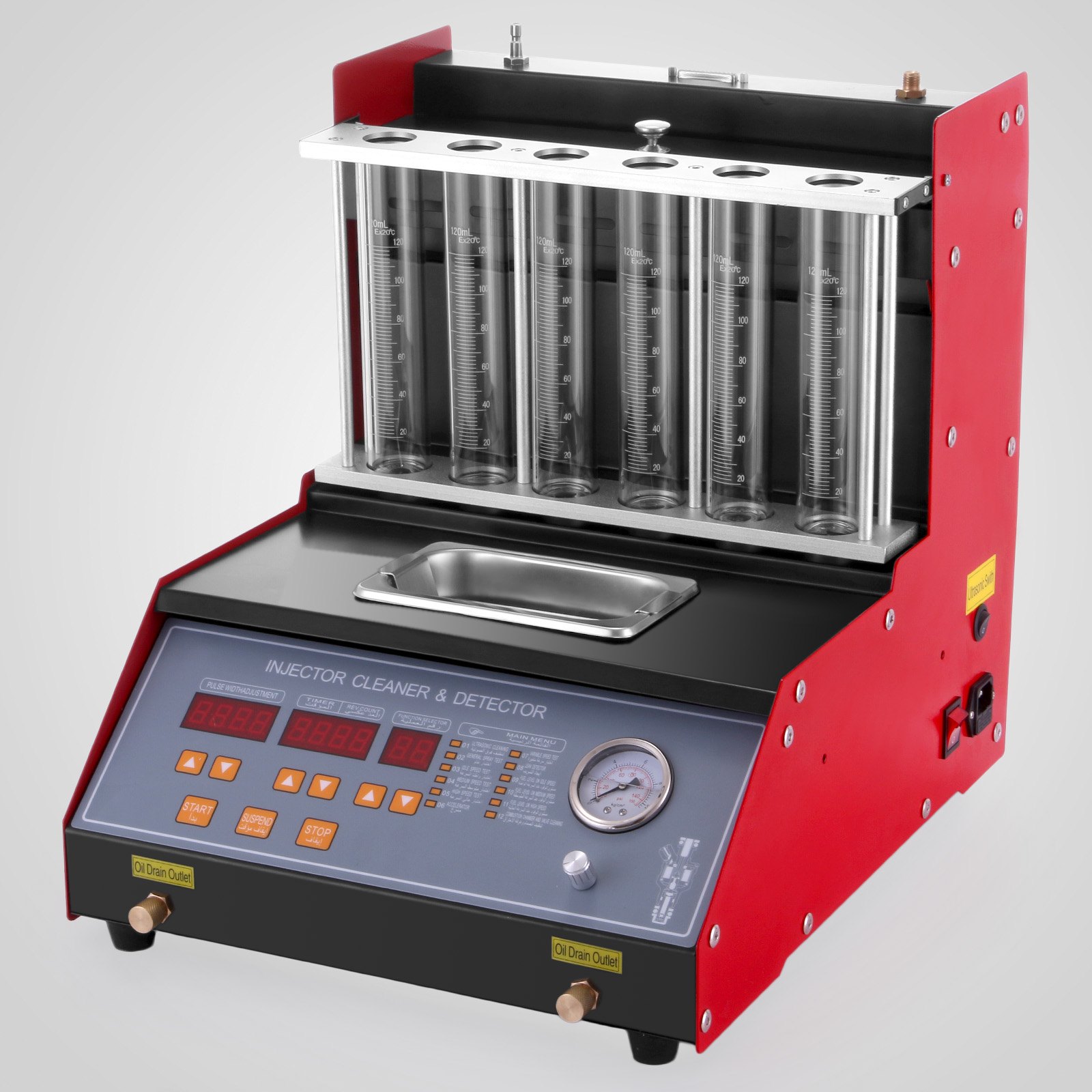 Tq-6 Limpiador De Inyectores Injector Cleaner English Panel Led Display Gasolina