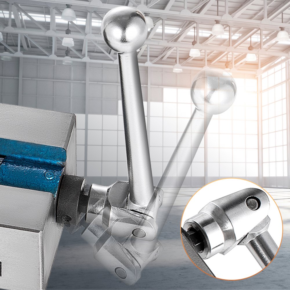 VEVOR vise, 30 mm jaw height, 100 mm jaw width, table vise, 19 kN max. clamping force, workbench vise, rotatable, made of steel, CNC machine tool accessory