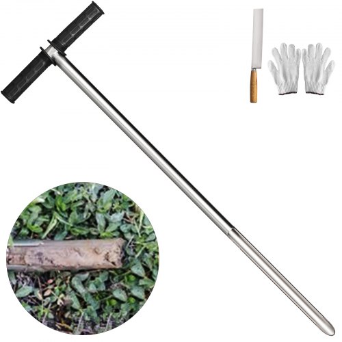 Sus304 37“ Suelo Sampler Muestreador De Suelo émbolo Manual Taladro De Sonda