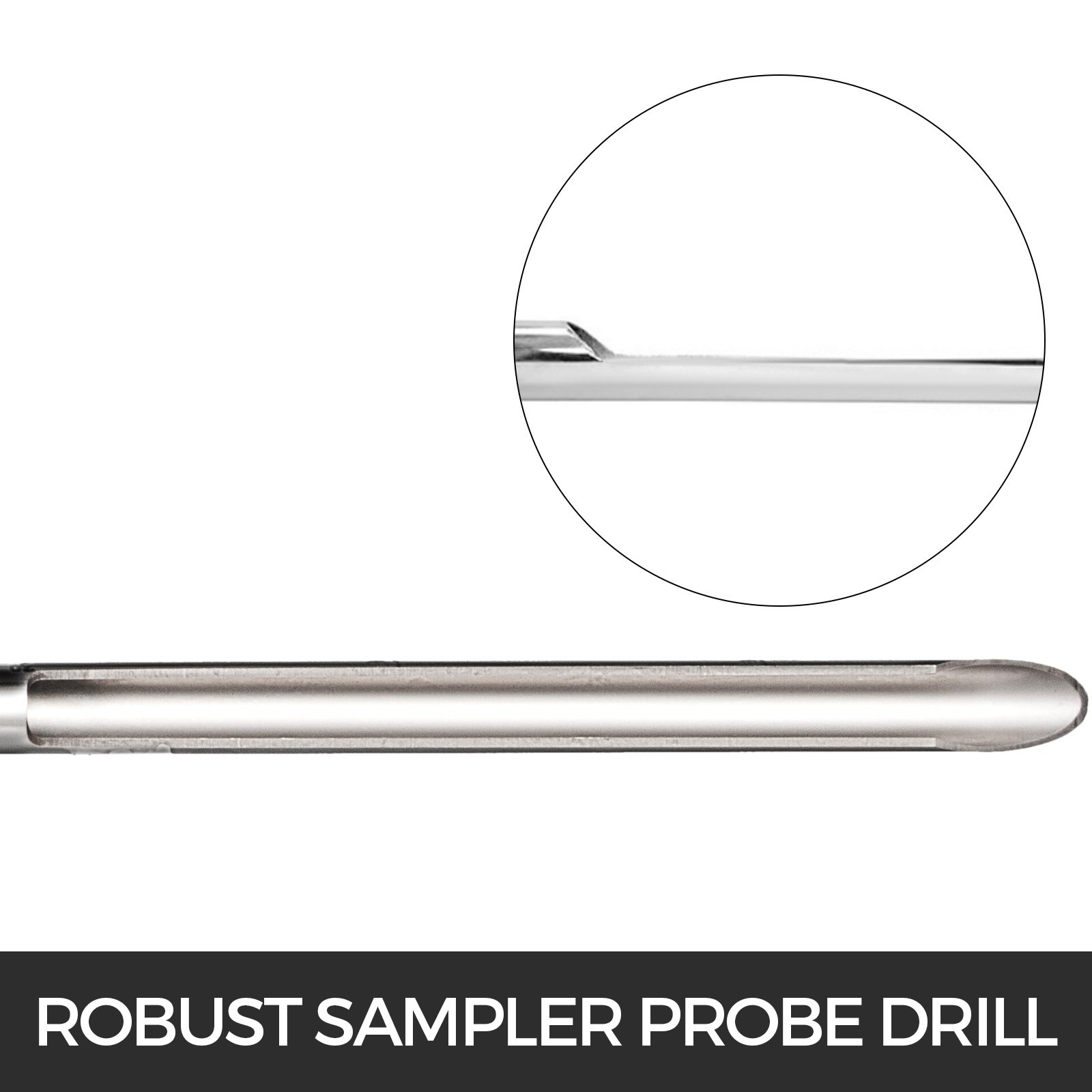 Sus304 37“ Suelo Sampler Muestreador De Suelo émbolo Manual Taladro De Sonda