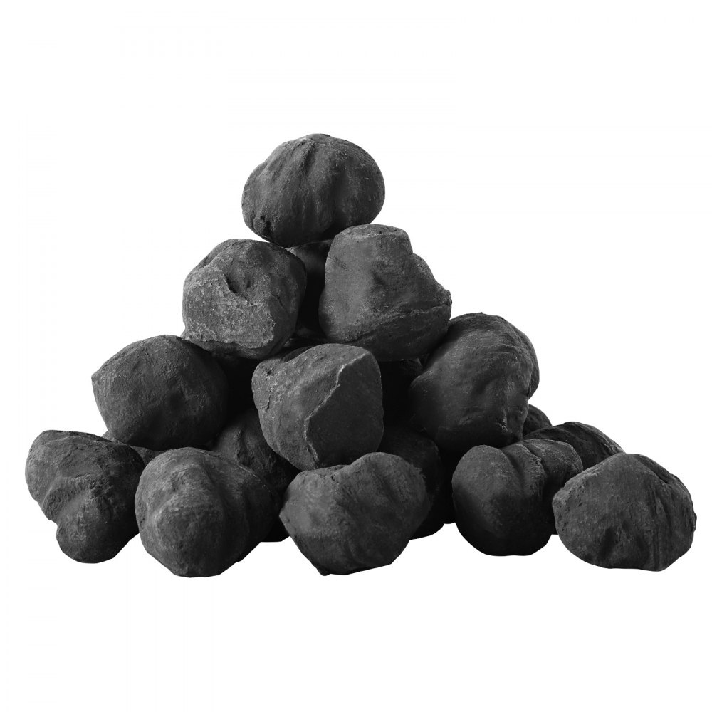 VEVOR Lava Rocks, 30.48-50.8 mm 25 Pcs Fire Stones Lava Rocks For Fire Pit, Reusable Fire Pit Stones Indoor & Outdoor Use,Decorative Firepit Stone for Propane/Gas Fireplace,Stove, Courtyard,Camping