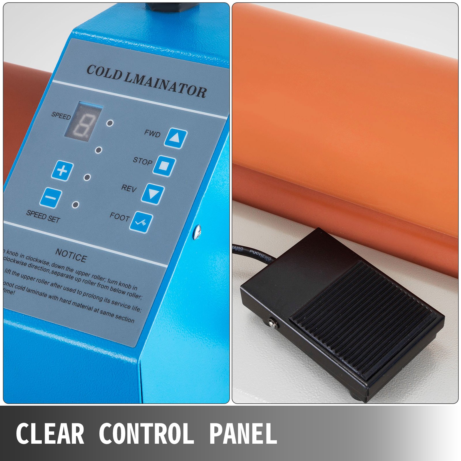 Máquina Laminadora En Frío 650mm Electrica Con 4 Ruedas Para Carteles Tarjetas