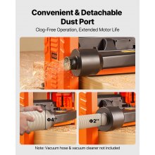 VEVOR Cepilladora Eléctrica de 3 Cuchillas, Mesa de Trabajo de 33 cm de Ancho, 2000 W 23500 RPM Moto Potente, Rodillo Doble, Protección Contra Sobrecargas, 2 Velocidades, para Madera Dura/Blanda