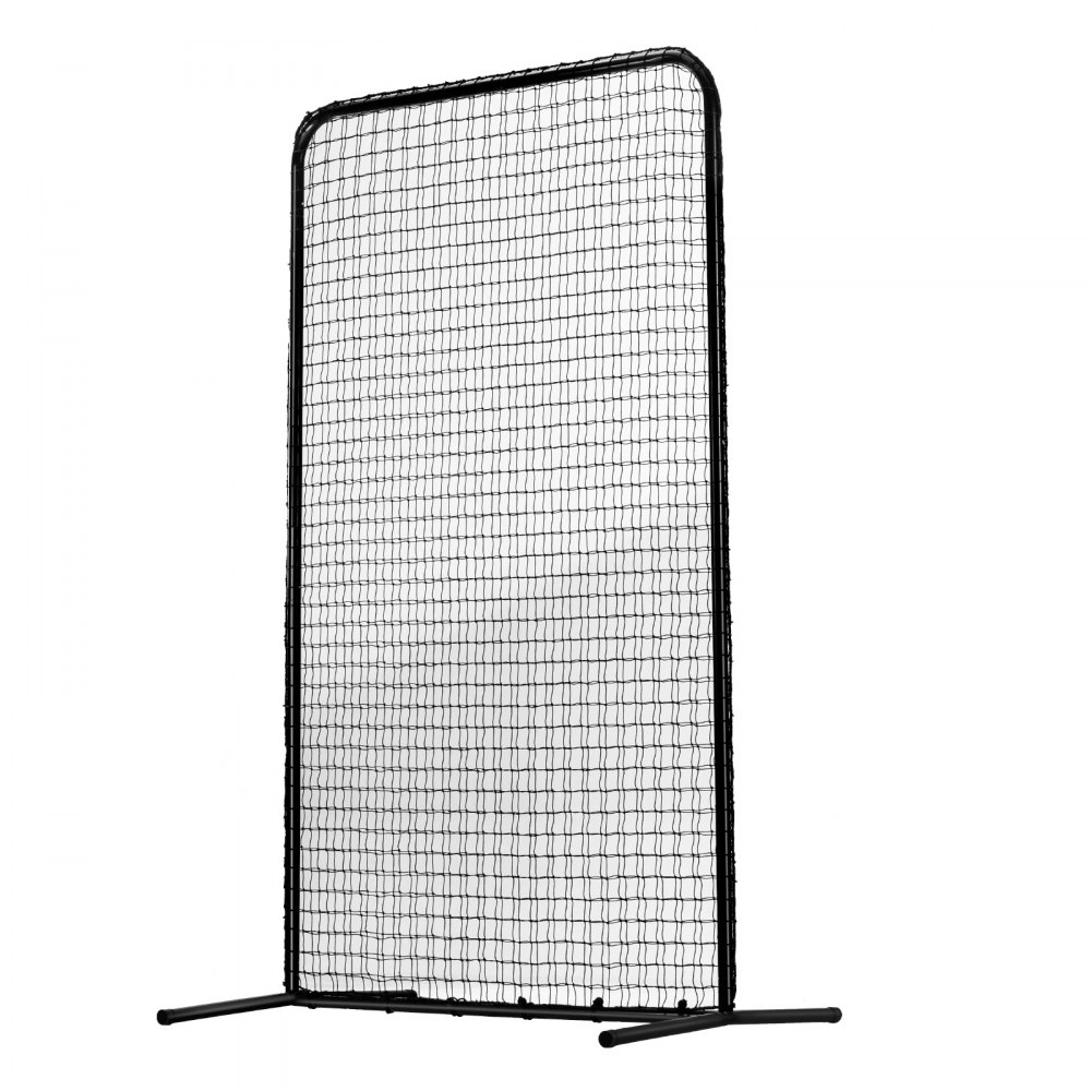 VEVOR Pantalla de Béisbol para Jaula de Bateo, Pantalla de Seguridad de Sóftbol de 1220 x 910 x 2130 mm, Protector Corporal, Pantalla de Bateo Portátil con Bolsa de Transporte y Estacas de Tierra