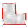 VEVOR Pantalla de Béisbol para Jaula de Bateo, Pantalla de Seguridad de Sóftbol de 2400 x 1060 x 2140 mm, Protector Corporal, Pantalla de Bateo Portátil con Bolsa de Transporte y Estacas de Tierra