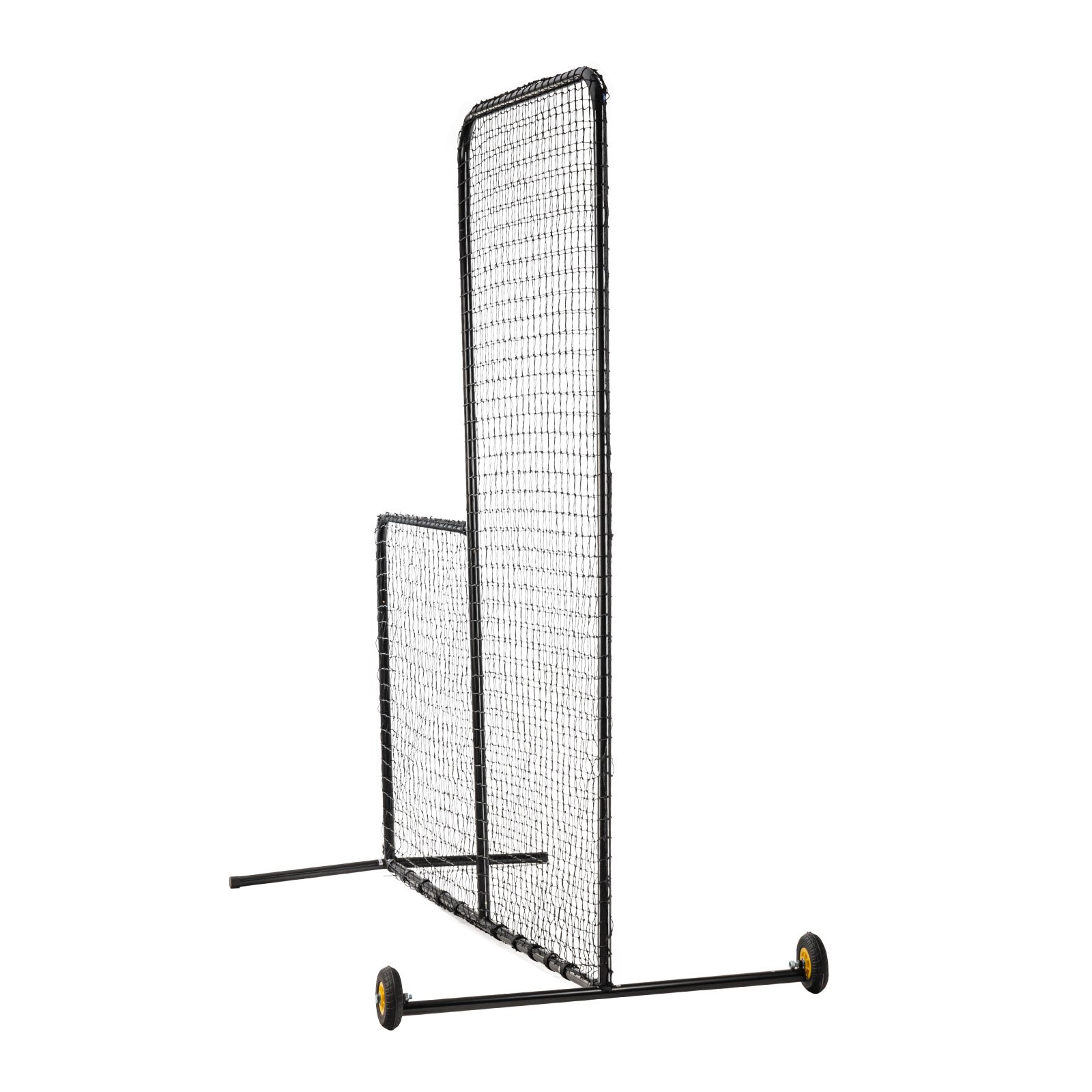 VEVOR Pantalla de Béisbol para Jaula de Bateo, Pantalla de Seguridad de Sóftbol 2130 x 2130 mm, Protector Corporal, Pantalla de Bateo Portátil con Bolsa de Transporte, Ruedas, Estacas de Tierra, Red