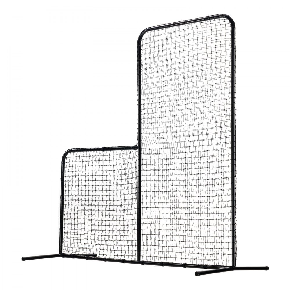 VEVOR Pantalla de Béisbol para Jaula de Bateo, Pantalla de seguridad de Sóftbol de 2130 x 960 x 2130 mm, Protector Corporal, Pantalla de Bateo Portátil con Bolsa de Transporte y Estacas de Tierra