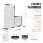VEVOR Pantalla de Béisbol para Jaula de Bateo, Pantalla de seguridad de Sóftbol de 2130 x 960 x 2130 mm, Protector Corporal, Pantalla de Bateo Portátil con Bolsa de Transporte y Estacas de Tierra