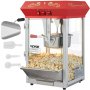 VEVOR Máquina para Hacer Palomitas Maíz Encimera 850 W Rojo 390 x 345 x 610 mm