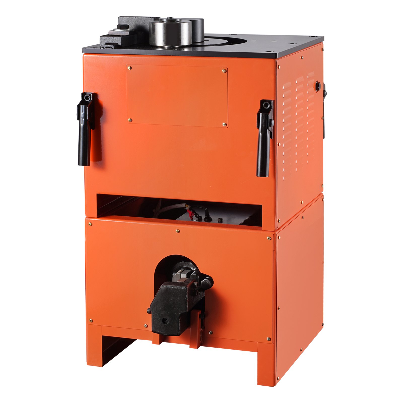 VEVOR Dobladora de Varillas de Refuerzo Hidráulica Portátil Eléctrica 2 en 1, 1700 W, 3 Ángulos de Doblado hasta 4-25 mm en 4 Segundos, Acero de Alta Potencia con Accesorio, 450 x 500 x 790 mm