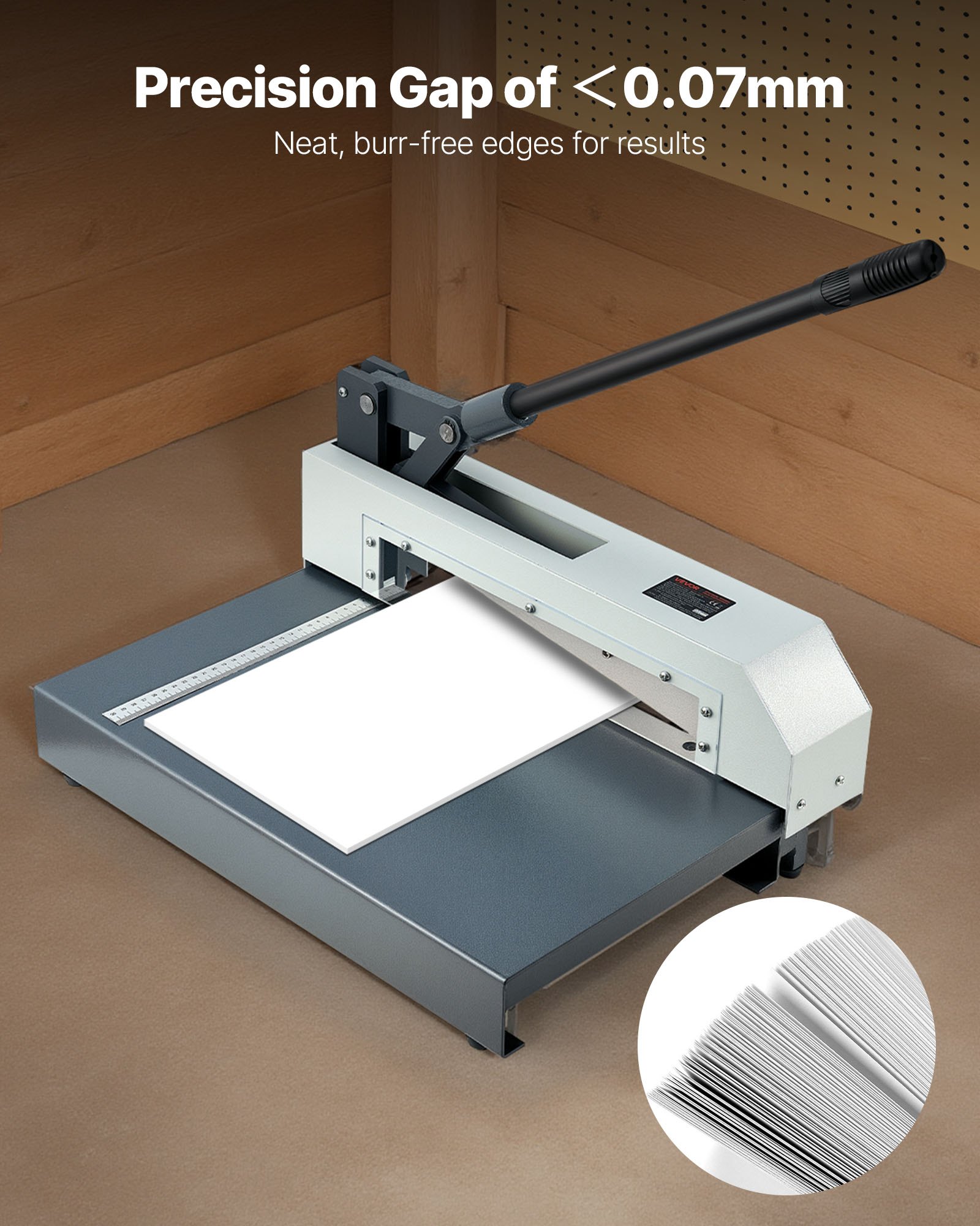 VEVOR Cortadora de Chapa Metálica de 305 mm, con Guillotina, Herramienta de Corte de Placas de Metal con Marco de Acero, para Cortar PCB, Aluminio, Acero, Cobre y Plástico, para Taller y Obra