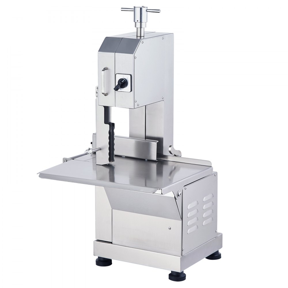 VEVOR Sierra Eléctrica Comercial para Huesos de Carnicero 2200 W Máquina Cortadora de Huesos 1000 kg/h Cortadora Eléctrica para Carne Congelada Mesa de Trabajo 470x530 mm para Supermercado Restaurante