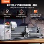 VEVOR Torno de Metal 211x750 mm Torno de Metal de Sobremesa 50-2500 RPM Velocidad Variable Continua 750 W sin Escobillas Engranajes de Metal con Caja de Herramientas para Procesamiento de Precisión