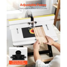 VEVOR Mesa de Fresado de Banco de 610 x 400 x 530 mm con Guía, Base Metálica