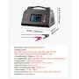 VEVOR Cargador de Batería de Coche 20A 6V 12V 24V para Litio LiFePO4 Plomo-ácido, Mantenedor de Carga Lenta, Pantalla LCD, Carga en 7 Etapas, Compatible con Vehículos, Cortacésped, Caravana Compacta