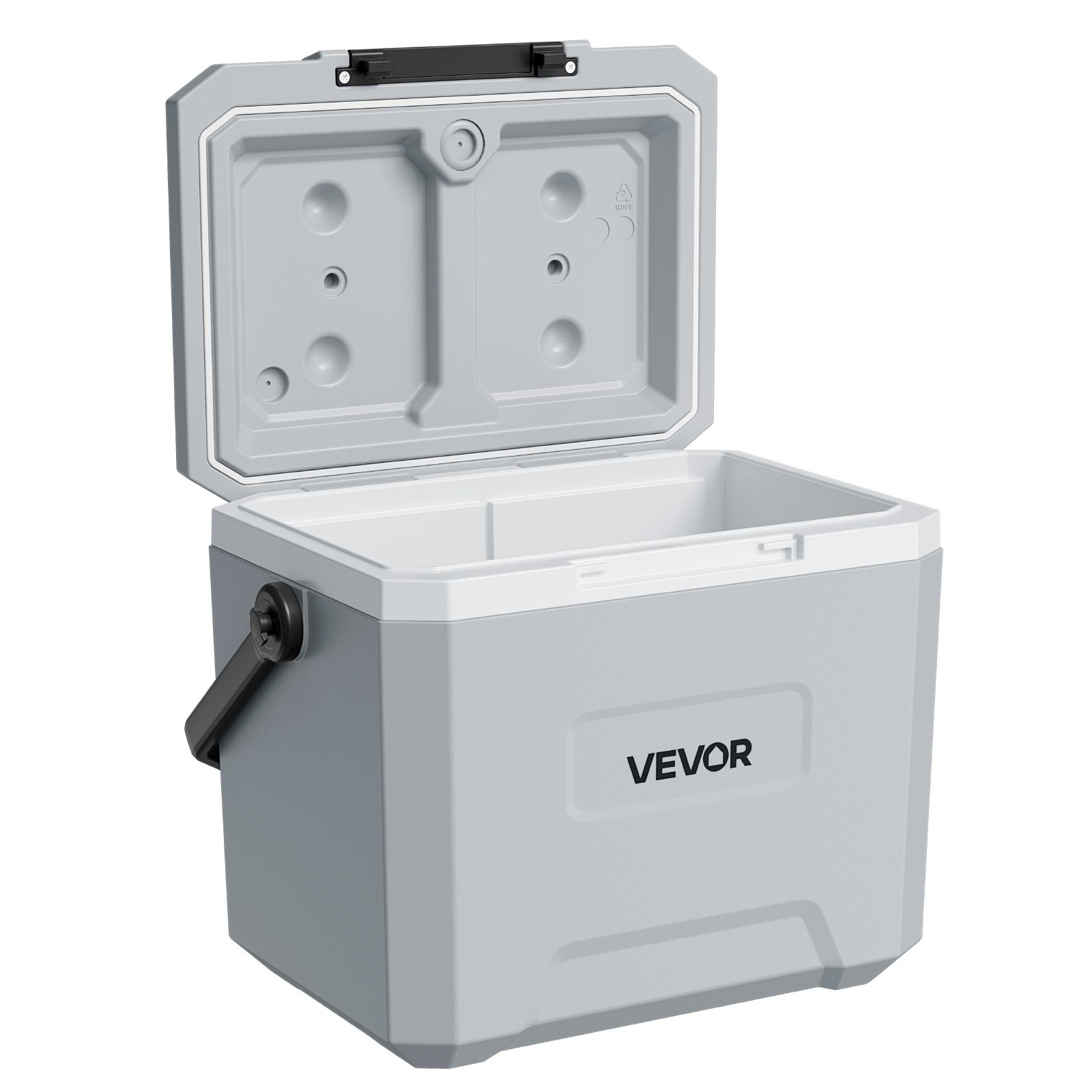 VEVOR Nevera Portátil con Asa 16 L, Nevera Térmica Pasiva a Prueba de Fugas, con Aislamiento Térmico, Cierre Hermético, Retención de Hielo de Larga Duración, para Camping, Picnics, 41 x 29 x 32 cm