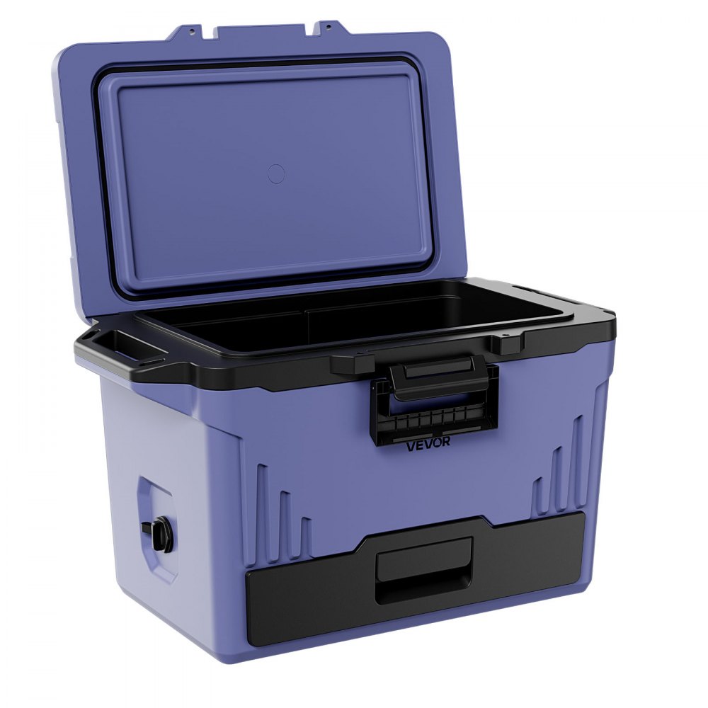 VEVOR Nevera Portátil con Asa 47 L Nevera Térmica Pasiva a Prueba de Fugas, Con Aislamiento Térmico, Cierre Hermético, Retención de Hielo de Larga Duración, para Camping, Picnics, 83 x 45,5 x 49,5 cm