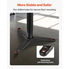 VEVOR Soporte para Amoladora de Banco 5 Niveles Ajustables 370 x 370 x 900 mm