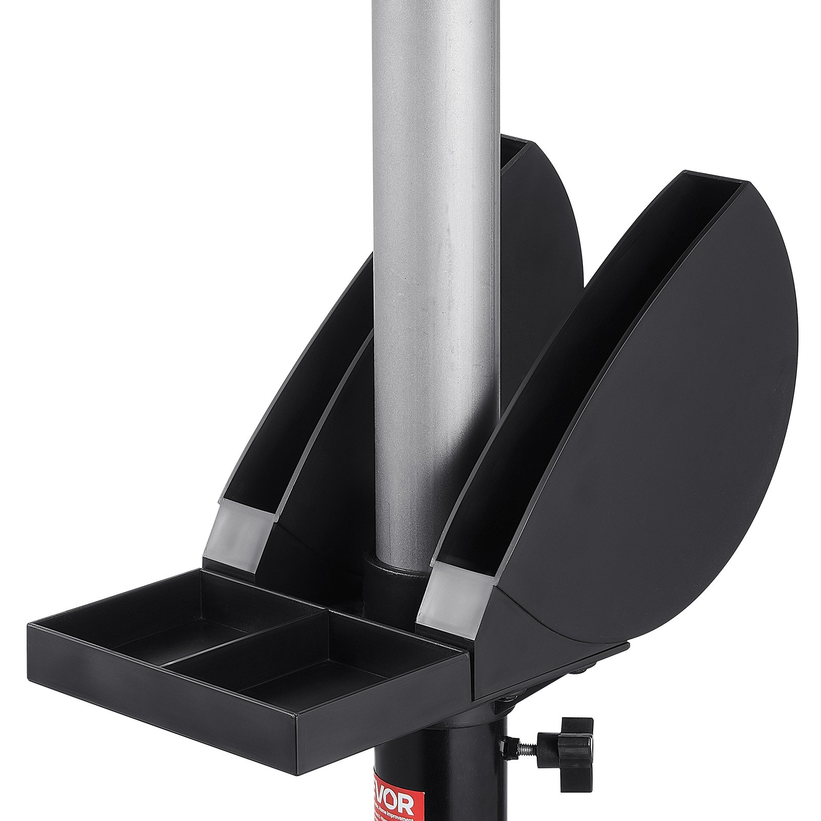 VEVOR Soporte para Amoladora de Banco, Pedestal de Suelo con Tornillo de Banco y Placa de Montaje, con Compartimento para Muelas Abrasivas y Base de Hierro Fundido Resistente, 370 x 370 x 900 mm