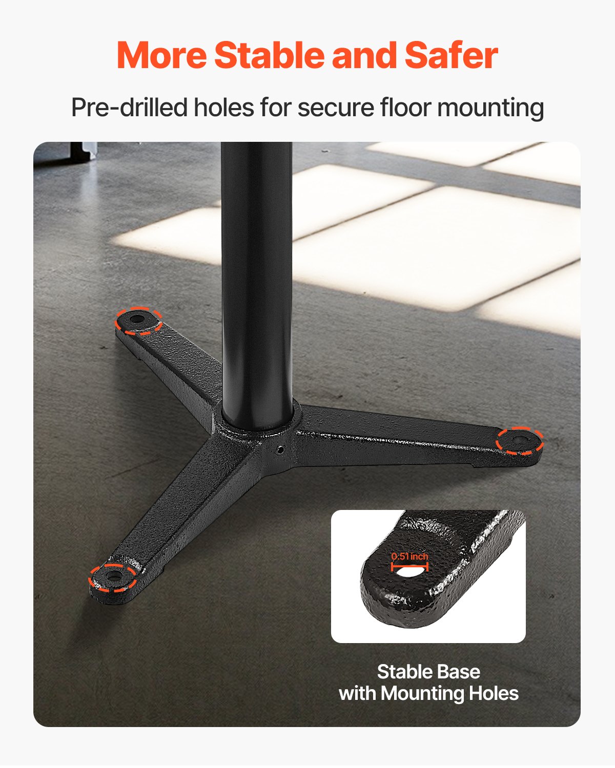 VEVOR Soporte para Amoladora de Banco, Pedestal de Suelo con Tornillo de Banco y Placa de Montaje, con Compartimento para Muelas Abrasivas y Base de Hierro Fundido Resistente, 370 x 370 x 900 mm