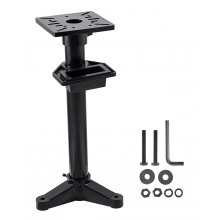 VEVOR Soporte para Amoladora de Banco Placa de Montaje 370 x 370 x 840 mm Negro
