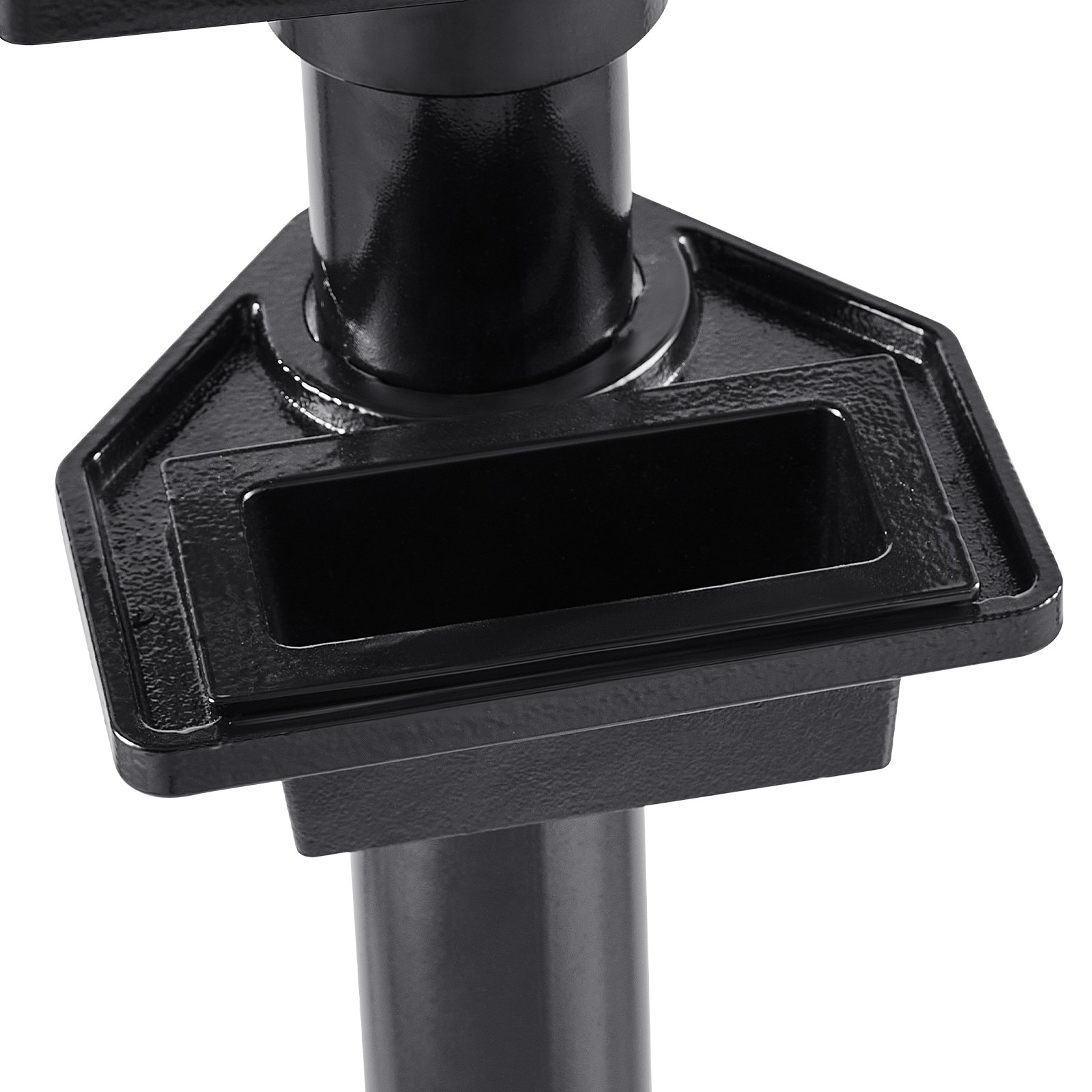 VEVOR bench grinder stand, vise base with 27x27 cm mounting plate, pre-cut mounting slots & water reservoir, compatible with most bench grinders