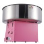 VEVOR Máquina Eléctrica de Algodón de Azúcar, Máquina de Algodón de Azúcar de 1000 W, Máquina Comercial de Algodón de Azúcar con Tazón de Acero Inoxidable y Cuchara de Azúcar, para el Hogar, Rosa