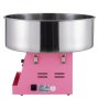 VEVOR Máquina Eléctrica de Algodón de Azúcar, Máquina de Algodón de Azúcar de 1000 W, Máquina Comercial de Algodón de Azúcar con Tazón de Acero Inoxidable y Cuchara de Azúcar, para el Hogar, Rosa