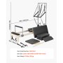 VEVOR Reformer Máquina de Pilates de Aleación de Aluminio para Gimnasio en Casa Equipo de Entrenamiento de Fuerza con Doble Resistencia Caja Reformadora Tabla de Salto para Avanzados Principiantes