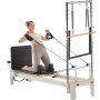 VEVOR Reformer Máquina de Pilates de Aleación de Aluminio para Gimnasio en Casa Equipo de Entrenamiento de Fuerza con Doble Resistencia Caja Reformadora Tabla de Salto para Avanzados Principiantes