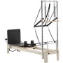 VEVOR Reformer Máquina de Pilates de Aleación de Aluminio para Gimnasio en Casa Equipo de Entrenamiento de Fuerza con Doble Resistencia Caja Reformadora Tabla de Salto para Avanzados Principiantes