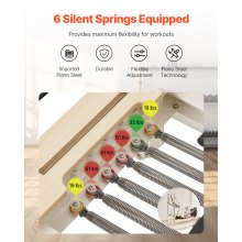 VEVOR Reformer Máquina de Pilates de Aleación de Aluminio Gimnasio Hasta 181,4kg