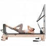 VEVOR Pilates Reformer Machine made of rubberwood for gym, strength training device with dual resistance, reformer box, springboard, for advanced users & beginners, up to 181.44 kg