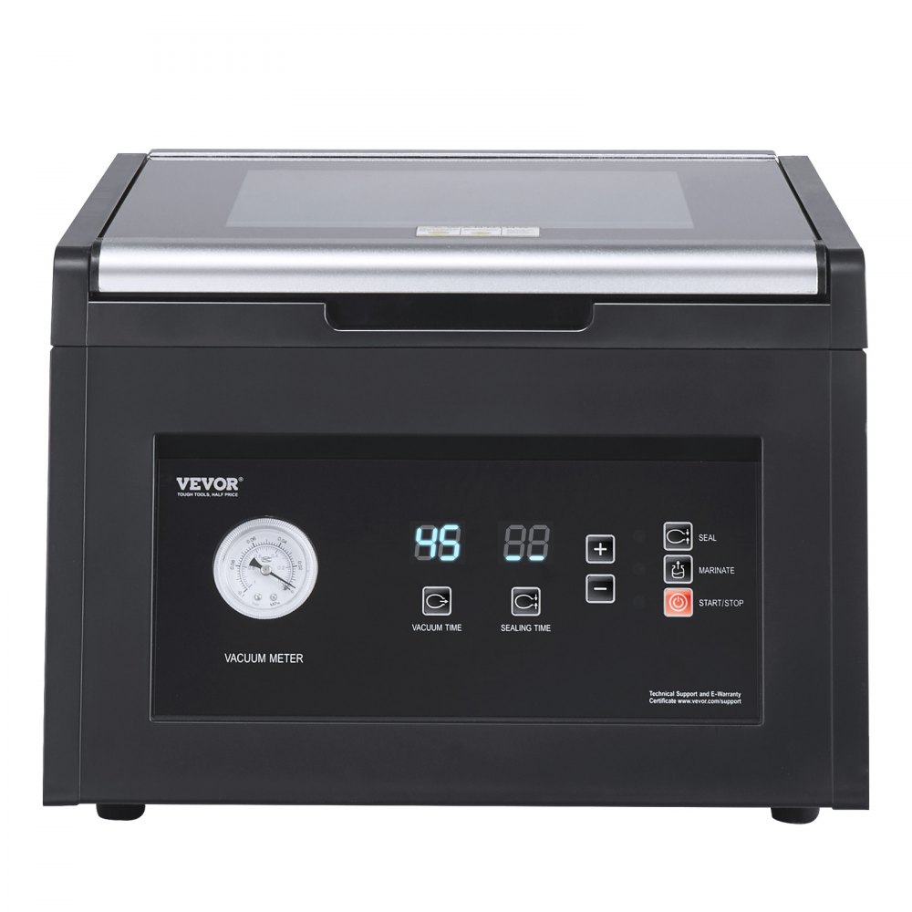 VEVOR Selladora al Vacío de Cámara Bomba de Vacío 380 W, Máquina Envasadora de Bolsas para Alimentos Frescos, Diseño Compacto Longitud de Sellado de 29 cm, Ideal para Uso Profesional y Doméstico