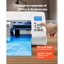 VEVOR Máquina de Corte, Cortadora de Vinilo 625x185x185 mm con Detección Automática de Bordes, Software de Diseño y Materiales, Compatible con Múltiples Formatos de Archivo para Crear Manualidades